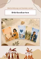 Vorschau - Bildkarten - Stärkenkarten – Wertschätzend miteinander umgehen - Deckblatt