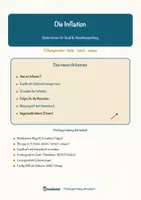 Vorschau - Arbeitsblätter - Die Inflation – Prüfungstraining Wirtschaft (Klasse 9) - Deckblatt