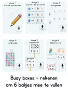 Voorbeeld - Busy boxes - 6 rekenactiviteiten - Pagina 1