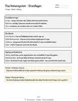 Vorschau - Arbeitsblätter - Das Immunsystem – Prüfungstraining Biologie (Klasse 9) - Seite 3