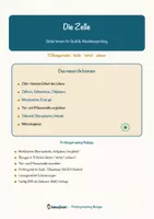 Vorschau - Arbeitsblätter - Die Zelle – Prüfungstraining Biologie (Klasse 8) - Seite 1