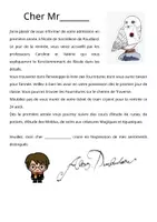 Aperçu - Autre type de ressources - Lettre de rentrée Harry Potter - Page 2