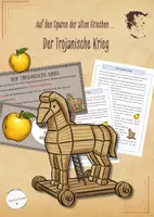 Vorschau - Stundenentwürfe - Antikes Griechenland: Der Trojanische Krieg (Geschichte, Klasse 5/6) - Deckblatt
