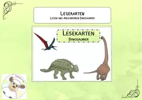 Vorschau - Aufgabenkarten - Lese- und Abschreibkarten - Deckblatt