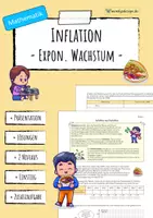 Vorschau - Arbeitsblätter - INFLATION Exponentielles Wachstum - Deckblatt