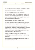 Vorschau - Arbeitsblätter - Leseverstehen 4. Klasse – Das kleine Blatt | 3-fach differenziert | Text + Leseförderung - Seite 2