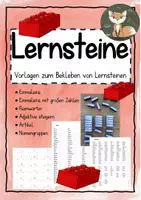 Vorschau - Spiele - Vorlage für Lernsteine - Deckblatt