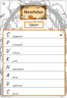 Vorschau - Arbeitsblätter - Materialpaket Halloween Deutsch | Klasse 2–3 | Nomen, zusammengesetzte Wörter & Akrostichon | Kreatives Schreiben - Seite 3