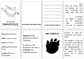 Vorschau - Arbeitsblätter - Minibüchlein Dinosaurier - Seite 3