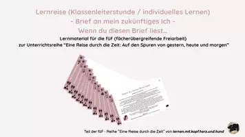 Vorschau - Stationenlernen - Mission Lernreise (Klassenleiterstunde): Wenn du diese Brief liest - Brief an mich selbst - Deckblatt