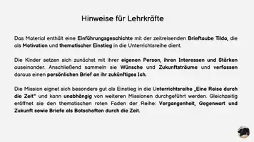 Vorschau - Stationenlernen - Mission Lernreise (Klassenleiterstunde): Wenn du diese Brief liest - Brief an mich selbst - Seite 1