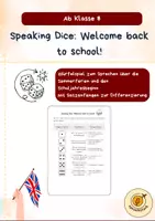 Vorschau - Arbeitsblätter - Back to School: Würfelspiel Englisch: Ab Klasse 8 - Deckblatt