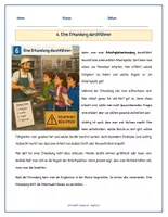 Vorschau - Stundenentwürfe - 6. Eine Erkundung durchführen (Text, Aufgaben, Lösung und Eintrag) - Wirtschaft und Beruf/ Arbeitslehre - Seite 1