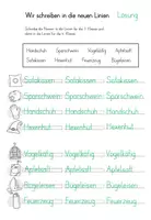 Vorschau - Arbeitsblätter - Schreiben in der neuen Lineatur (Anfang Klasse 4) - Seite 2