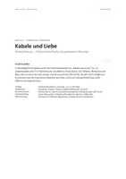 Vorschau - Unterrichtsreihen - Kabale und Liebe (Friedrich Schiller) – Komplettpaket (mit Kursarbeiten) für die Oberstufe: alle Materialien mit Lösungen - Seite 1