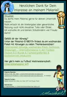 Vorschau - Arbeitsblätter - Hörweg Fußballweltmeisterschaft, Hörverständnis, Hörverstehen zum Thema Fußball - Seite 1