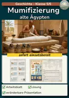 Vorschau - Stundenentwürfe - Mumifizierung im alten Ägypten - Deckblatt