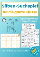 Vorschau - Spiele - Silben-Suchspiel Silben üben mit der ganzen Klasse - Deckblatt
