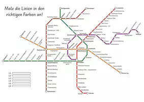 Vorschau - Arbeitsblätter - Wiener U-Bahn (U1 bis U6),Orientierung, Endstationen - Seite 3