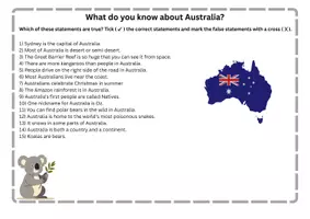 Vorschau - Arbeitsblätter - Einstieg Australia: Quiz: What do you know about Australia? - Seite 3