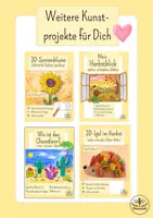Vorschau - Mal- und Bastelvorlagen - Herbstwesen basteln - Kunst Grundschule Klasse 1 Herbst, Klasse 2, Klasse 3 - Seite 3