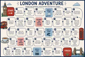 Vorschau - Arbeitsblätter - London Board Game - Seite 1