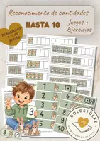 Vista previa - Juegos / Gamificación - Reconocimiento de cantidades hasta 10 | Juegos y actividades de matemáticas - Portada