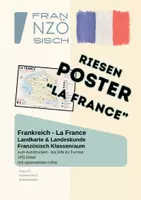 Vorschau - Poster - La France - Frankreichkarte als Poster - Deckblatt
