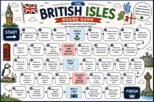 Vorschau - Arbeitsblätter - British Isles Board Game - Seite 1