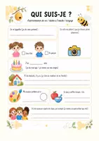 Aperçu - Fiches - Fiche qui suis-je ? (activité de rentrée) - Page de couverture