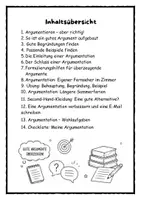 Vorschau - Stundenentwürfe - Materialpaket Argumentieren – Lebensnahe Themen – Argumentation - Seite 3
