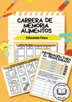 Vista previa - Hojas de trabajo - Carrera de memoria - Los alimentos - Educación Física - Portada