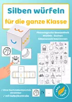 Vorschau - Spiele - Silben würfeln Silbenspiel zur phonologischen Bewusstheit - Deckblatt