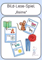 Vorschau - Spiele - Reime finden - Bild-Lesespiel - Deckblatt