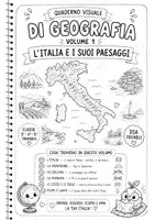 anteprima - Materiale di supporto/inclusione - Quaderno_Visuale_Geografia_Volume_1_Bianco_e_Nero_ - Pagina di copertina
