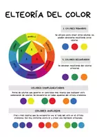 Vista previa - Hojas de trabajo - Teoría del color - Informática y Artes - página 1
