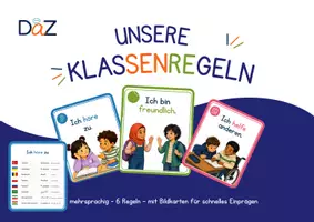 Vorschau - Fördermaterial/Inklusion - DaZ - Klassenregeln - mehrsprachrig - + Bildkarten - Deckblatt