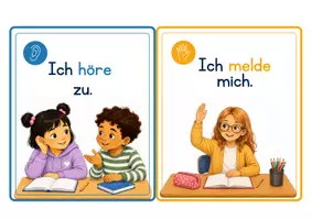 Vorschau - Fördermaterial/Inklusion - DaZ - Klassenregeln - mehrsprachrig - + Bildkarten - Seite 3