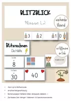 Vorschau - Präsentationen/Tafelbilder - Blitzblick Blitzrechnen - ritualisierter Einstieg in die Mathestunde - Deckblatt