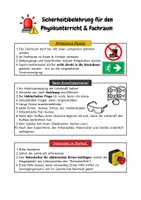 Vorschau - Poster - Sicherheitsunterweisung Physik - Deckblatt