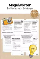 Vorschau - Arbeitsblätter - Mogelwörter / Ein Wort zu viel / Erfindungen - Deckblatt