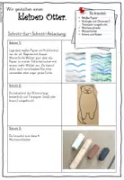 Vorschau - Mal- und Bastelvorlagen - Mein kleiner Otter: Schritt-für-Schritt Anleitung - Seite 1