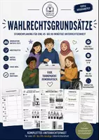 Vorschau - Stundenentwürfe - Wahlrechtsgrundsätze mit integrierter Stationsarbeit - Deckblatt