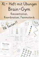 Vorschau - Unterrichtsreihen - Materialpaket: Braingym-Übungen, Förderung der Konzentration, 1.-4. Klasse, GROWING BUNDLE! - Seite 1