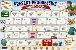 Vorschau - Spiele - Present Progressive Board Game - Seite 1