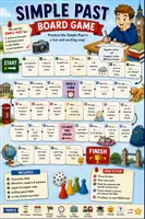 Vorschau - Spiele - Simple Past Board Game - Deckblatt