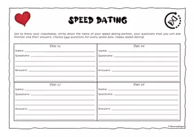 Vorschau - Arbeitsblätter - Back-to-school Activity - 'Speed Dating' - Seite 2