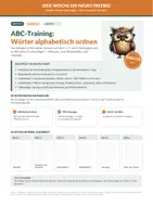 Vorschau - Unterrichtsreihen - ABC-Training: Wörter alphabetisch ordnen - Deckblatt
