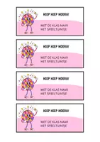 Voorbeeld - Bonnen verjaardag thema disco - Voorblad