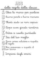 anteprima - Programmi scolastici / Materiali per docenti - L’ABC delle regole della classe (3) - Pagina di copertina
